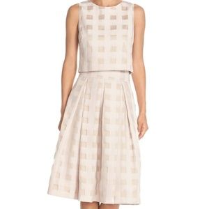 Eliza J Dresses - Eliza J Check Satin Two Piece Dress Eliza J Dresses - Eliza J Check Satin Two Piece Dress
